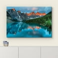 thumbnail image 3 of wall26 Tranquil Mountain Lake - Canvas Art Home Art - 24x36 inches, 3 of 5