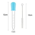 thumbnail image 2 of Gotas líquidas de silicona, 8 piezas, pipetas de plástico transparente, puntas cuentagotas para moldes de caramelos, dispensadores de comida para bebés, moldes de goma y manualidades. Adepaton JPXSD-180, 2 of 8
