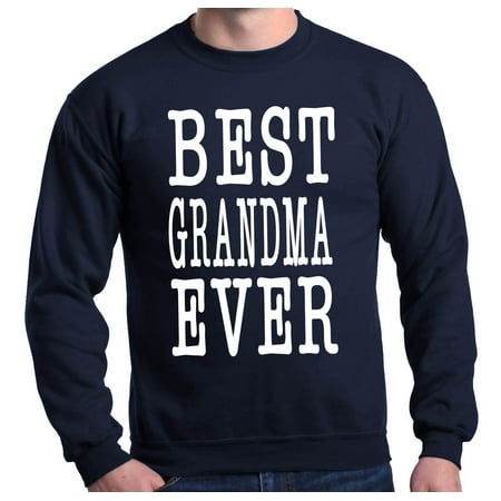 Shop4Ever Men's Best Grandma Ever Grandparent Crewneck