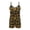 Black Sunflower, variant on Womens Summer Casual Sleeveless Romper Soft Loose Shorts Jumpsuit, Lightweight Beach Vacation Outfits 2026 with Front Pockets, Abstract Floral Leopard Print, Size L