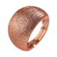 thumbnail image 3 of Anillo cepillado joyería redonda para hombres mujer cobre abierto anillo ajustable para Oro rosa, 3 of 9