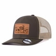 thumbnail image 6 of Vergiac Cowboy Horse Leather Patch Pattern Mesh Trucker Hat Men Adjustable Breathable Fashion Cap for Travel Outdoor Daily Outfit Matching, 6 of 6