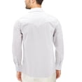 thumbnail image 2 of Red Label Pearl Snap Western Long Sleeve Slim Fit Shirt D-20 (2XL, White), 2 of 3
