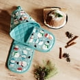 thumbnail image 3 of No. 918 Snow Globe Holiday Double Oven Mitt, 35"X8", Cool Blue, 3 of 6