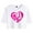 White, variant on AJ Lee Merch Heart Logo T-Shirt For Women&Girls Midriff Short Sleeve Summer Clothing Vest Tee