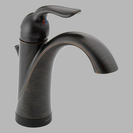Lahara 2 Handle Delta Lahara Single Handle Bathroom Faucet with Touch2O.xt Technology, Venetian Bronze ()
