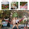 2 Person Double Camping Hammock Chair Bed Hanging Swing Sleeping Gear