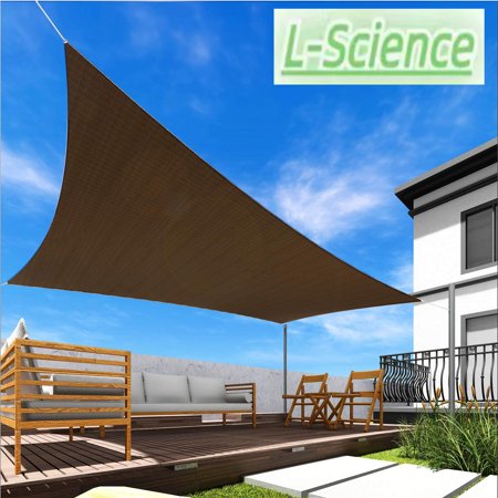 Rectangle Patio Permeable Fabric UV Block Outdoor Covering Canopy Perfect for Backyard, Porch, Pergola, Lawn, Garden, Pool