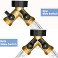 thumbnail image 5 of Lefree Yard Garden Hose Splitter 2 Way Heavy Duty Brass Hose Connector, 3/4", 1 Pack, 5 of 7