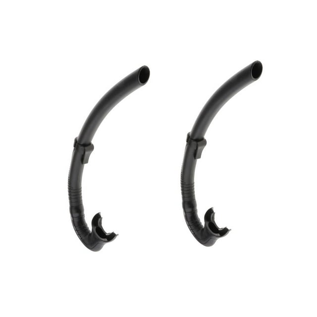 2Pcs Center Mount Swimming Snorkel Free Diving Lap Swim Training Breath Tube