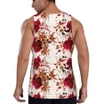 thumbnail image 3 of Gaeub Lilies Flowers Men's Athletic Tank Top, Workout Sleeveless Shirts, Running Tank Tops for Gym, Running, Training - XX-Large, 3 of 9