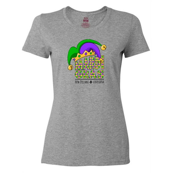 Inktastic Mardi Gras New Orleans Louisiana Jester Hat Women's T-Shirt