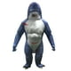 thumbnail image 2 of Disfraz inflable de tiburón perfecl para adultos Traje de disfraces de Halloween, 2 of 6