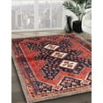 thumbnail image 2 of Ahgly Company Indoor Round Traditional Saffron Red Persian Area Rugs, 4' Round, 2 of 6