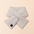 thumbnail image 3 of Heating Scarf Quick Heating Intelligent Switch Windproof Invisible Pocket Plush Lining Japanese Style Winter Scarf for Outdoor, 3 of 8