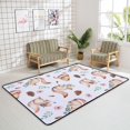 thumbnail image 4 of FREEAM Soft Foam Nursery Area Rugs Watercolor Squirrels Oak Acorns Non Slip Play Mats for Kids Boys Girls Playing Room Living Room72x48 inch, 4 of 6