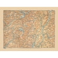 thumbnail image 2 of Baedeker 24x19 Gold Ornate Wood Framed with Double Matting Museum Art Print Titled - Presanella Region Italy - Baedeker 1910, 2 of 4