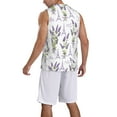 thumbnail image 2 of Honeii Lavender Flowers print basktball shirt for men and women, Unisex basketball jersey for Theme party-Medium, 2 of 6