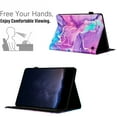 thumbnail image 2 of Smart Case for Amazon Fire HD10/HD10 Plus 2023/2021 Marble Pattern, Premium PU Leather Kickstand Magnetic Wallet Folio Flip Auto Sleep / Wake Case with Card Slots & Elastic Band & Pencil Holder, C, 2 of 5