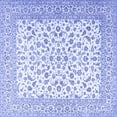 thumbnail image 1 of Ahgly Company Indoor Square Persian Blue Traditional Area Rugs, 7' Square, 1 of 4