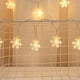 thumbnail image 2 of Cadena de lámpara Irfora Caja de batería de copo de nieve, cadena de luz para decoración de habitación, luz de fiesta de vacaciones de Navidad, lámpara colgante de modelado decorativa para acampar al Irfora Cadena de lámpara, 2 of 7