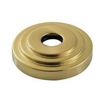 Kingston Brass FLMODERN7 0.75 in. ID x 3 in. O.D Decorative Escutcheon Flange, Brushed Brass