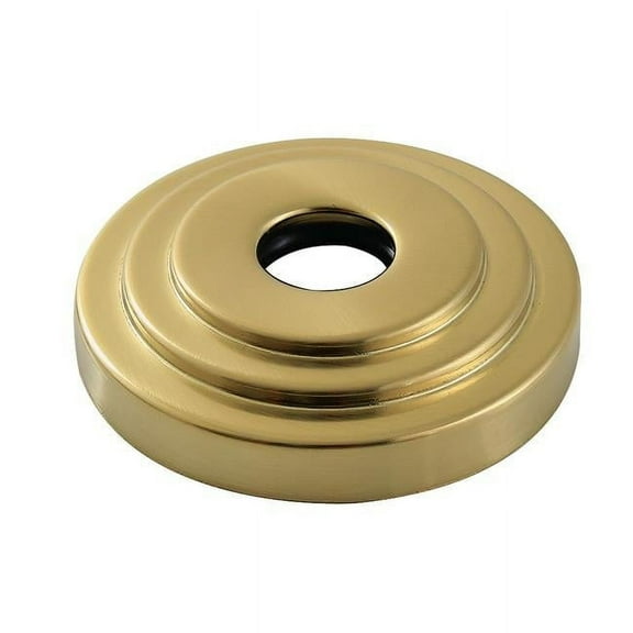 Kingston Brass FLMODERN7 0.75 in. ID x 3 in. O.D Decorative Escutcheon Flange, Brushed Brass