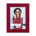 thumbnail image 2 of Bold Burgundy Solid Wood Picture Frame, 3.5 x 5, 2 of 8