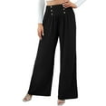 thumbnail image 5 of Pantalones De Pierna Ancha Para Mujer, Pantalones Holgados Para Mujer, Cintura Alta Transpirable Para Uso Diario Para Citas ACTIVE Cocina, Decoración y Otros, 5 of 5