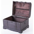 thumbnail image 5 of Antique Style Black Wooden Steamer Trunk, 5 of 7
