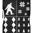 thumbnail image 4 of Old Glory Womens Sasquatch Festive Blocks Ugly XMAS Sweater Long Sleeve T Shirt, 4 of 6