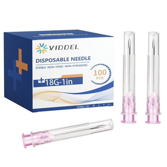 Agujas de Laboratorio FIRABLE 18G 1 pulgada 100 unidades Empaquetadas Individualmente