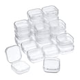 thumbnail image 4 of Caja de almacenamiento transparente de 48x, soporte con cierre de clip, caja de almacenamiento para mostrador o cajón, portátil para herramientas de Pequeño Soledad estuche organizador, 4 of 10