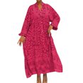 thumbnail image 2 of Ovzne Robes d'Été pour Femmes Robe Femme Été Aguichant Mode Imprimé Bouton Manches Courtes Col Rabattu Robe Robe de Printemps Manches Longues Imprimée Liquidation, 2 of 7