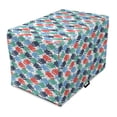 thumbnail image 1 of Fish Dog Crate Cover, Simple Colorful Cartoonish Piranha Pattern, Easy to Use Pet Kennel Cover Small Dogs Puppies Kittens, 7 Sizes, Multicolor, by Ambesonne, 1 of 6