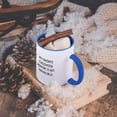 thumbnail image 5 of 3dRose, MY FAVORITE CHILDHOOD MEMORY IS NOT PAYING BILLS., 15oz Two-Tone Blue Mug, 5 of 7
