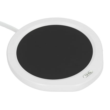 

Tea Warmer 2 Levels Energy Saving Power Automatic Power Off Coffee Mug Warmer US Plug 110V Electroplated Buttons For Office For Tea For Coffee White