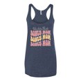 thumbnail image 2 of Wild Bobby, World's Best Bonus Mom Mother's Day Tri-Blend Racerback Tank Top, Vintage Navy, X-Large, 2 of 6