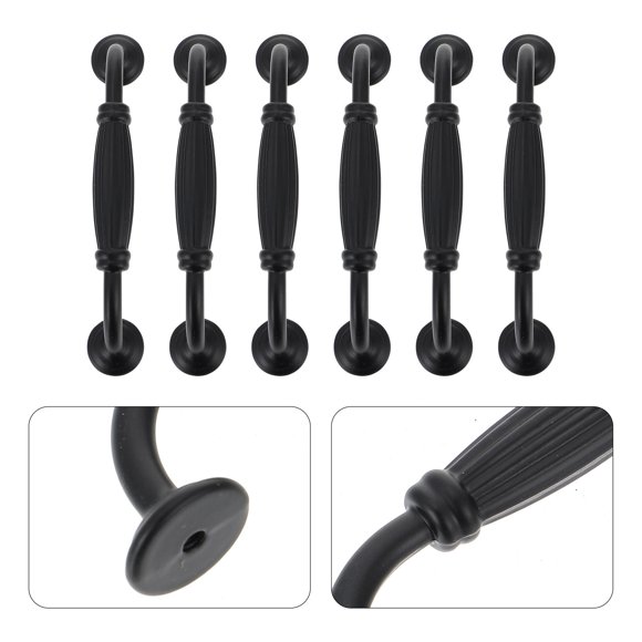 Milisten 6Ud Negros Para Armarios Y Cajones Perfectos Para Cocina Y Dormitorio