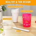 thumbnail image 5 of Livhil Slushy Cup, Quick Frozen Slushie Cup Maker, Magic Squeeze Cup Turn Any Drink into Slushy, DIY Smoothie Cup (Pink), 5 of 8