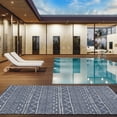 thumbnail image 3 of Beverly Rug Outdoor Rugs 6' x 9' Patio, Porch, Garden Blue and White, 3 of 8