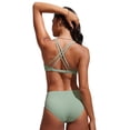 thumbnail image 2 of Top de Bikini CRZ YOGA con Nudo Frontal y Escote en V Verde XL, 2 of 4