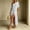 White, variant on Alllist Cowl Neck Women'S Dresses Front High Split Short Sleeve Black Long-Length Shift Dresses Refined Solid Modern Relaxed Fit Dresses Black,M