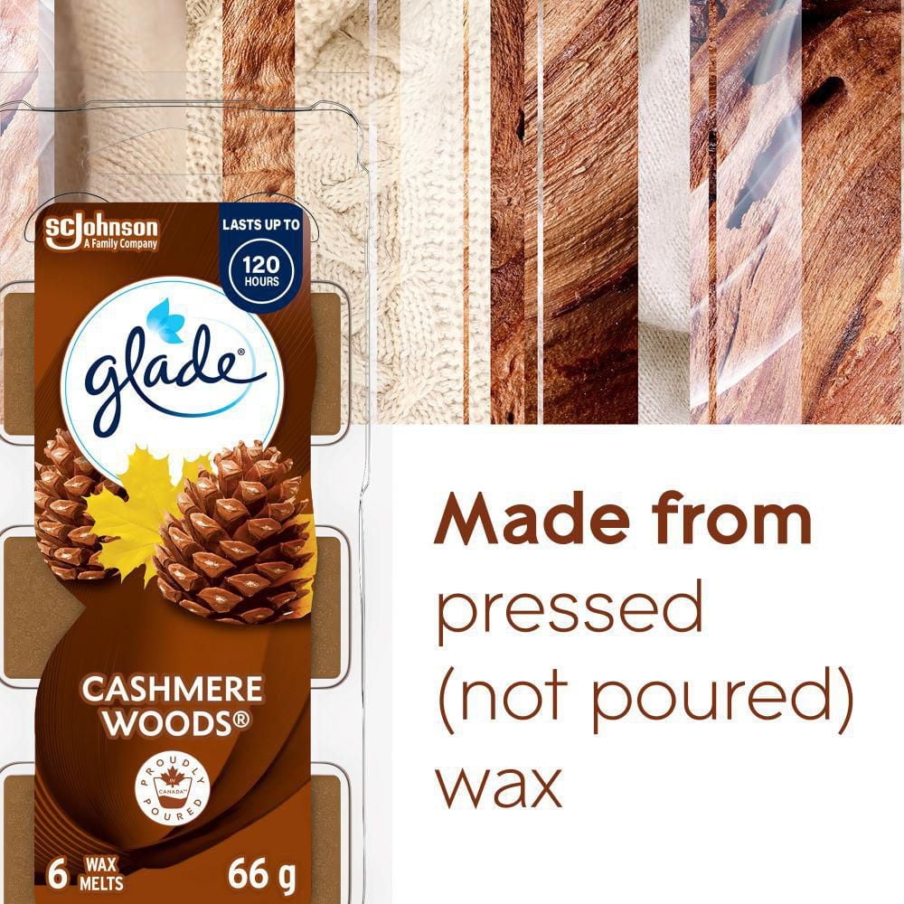 Glade® Wax Melt Air Freshener Refills, Cashmere Woods