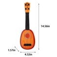 thumbnail image 3 of Clearance! JMYHOAM Kids Guitar Ukulele Beginner Musical Instrument 14 Inches With 4 Strings Mini Guitar For Skill Improving Kids Play Early Educational Pre School Children Toddler, 3 of 7