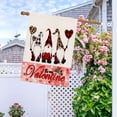 thumbnail image 6 of Valentine''s Day House Flag 28 x 40 Inch Double Sided-Burlap Buffalo Check Plaid Love Heart Leopard Gnome House Flag for Yard Outdoor Banner Be My Valentine Flags (HF-A), 6 of 6