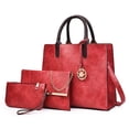 thumbnail image 1 of Conjunto De 3 Bolsos Para Mujer, Bolso De Mano De Piel Sintética, Bandolera, Regalo Ideal Para Mujer Y Niña Cateissary AP007696-02, 1 of 6