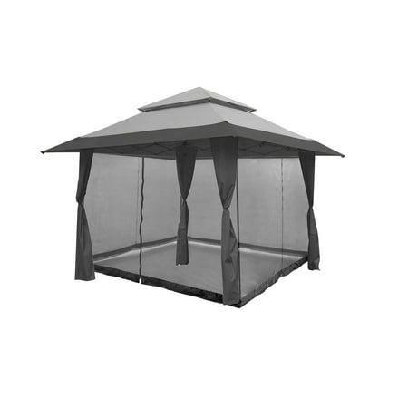 - Z-Shade 13 x 13 Foot Instant Gazebo Canopy Outdoor Shelter with Bug Screen, Gray