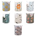 thumbnail image 4 of YAOMOBB Laundry Organizer Large Capacity Folding Laundry Basket Cartoon Pattern Sturdy Handle Cute Print, 4 of 6