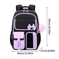 thumbnail image 2 of Black Backpack School Backpacks for Them Teens Cute Bow Middle High School Bookbag Large Capacity Lightweight Waterproof Daypack for Students, 2 of 7